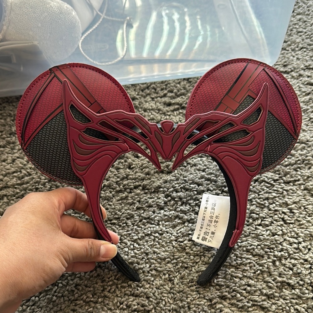 Marvel Red and Black Mickey Ears Headband